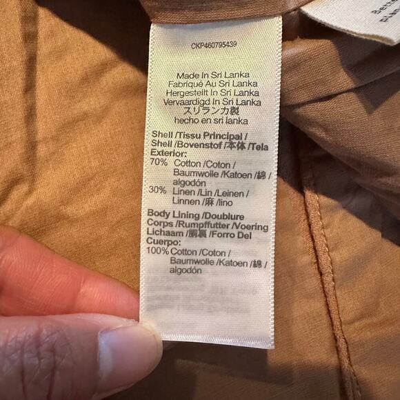 Madewell Blazer Cotton-Linen Relaxed Larsen in Faded Earth Medium NWOT - Picture 9 of 9